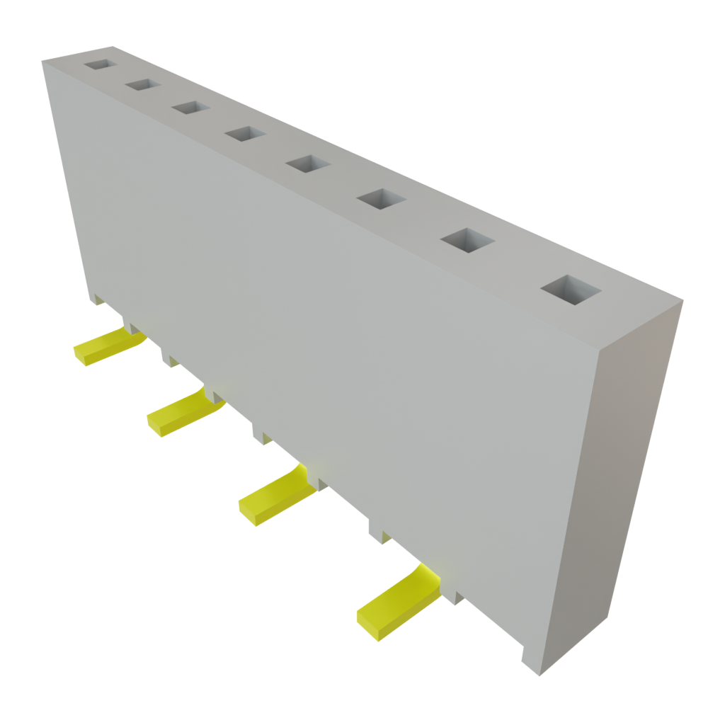 Samtec-SSW-108-22-G-S-VS Cabezales del conector y receptáculos PCB Conn Socket Strip SKT 8 POS 2.54mm Solder ST Top Entry SMD Tube