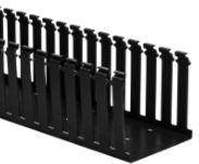 HellermannTyton-181-34004 配线槽 Wiring Ducts Slotted Rectangular without Cover Mounting Holes Polyvinyl Chloride Gray Carton