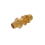 Conn SMA Adapter 0Hz to 18GHz 50Ohm ST Panel Mount F/F Beryllium Copper Alloy Bulk