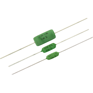 Vishay-AC01000001000JACCS Widerstand, fest, Einzeldurchsteckloch Res Wirewound 100 Ohm 5% 1.1W ±200ppm/°C Silicone Cement AXL Tape and Box Automotive AEC-Q200