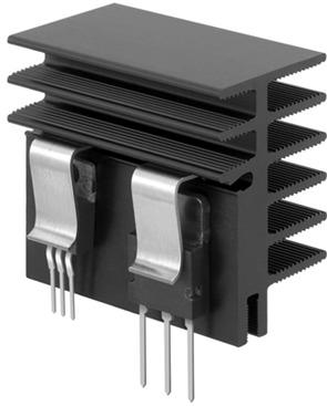 Fischer Elektronik GmbH & Co. KG-SK 481 37.5 SA Heat Sinks Heat Sink Passive Extruded 5.7°C/W Black Anodized