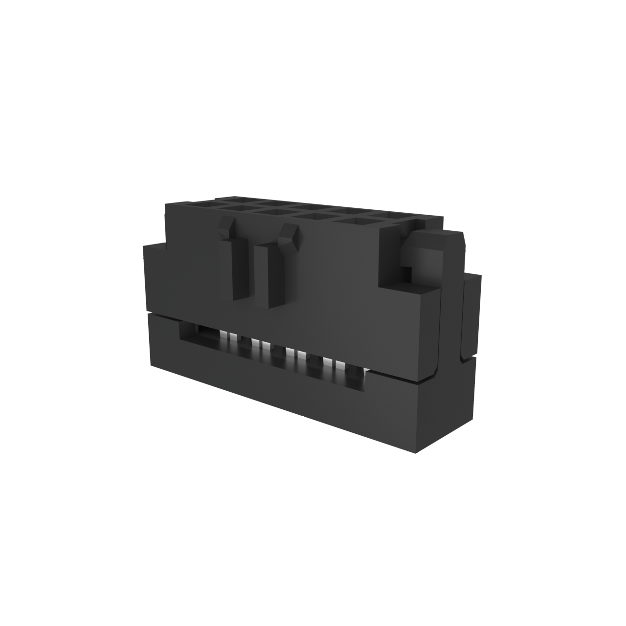 Amphenol Communications Solutions-89947-710LF Steckverbinderleisten und Leiterplattenbuchsen Minitek® 2.00mm, Cable to Board Connector, IDC Receptacle, Double row, 10 Positions, 2.00mm (0.079in) Pitch