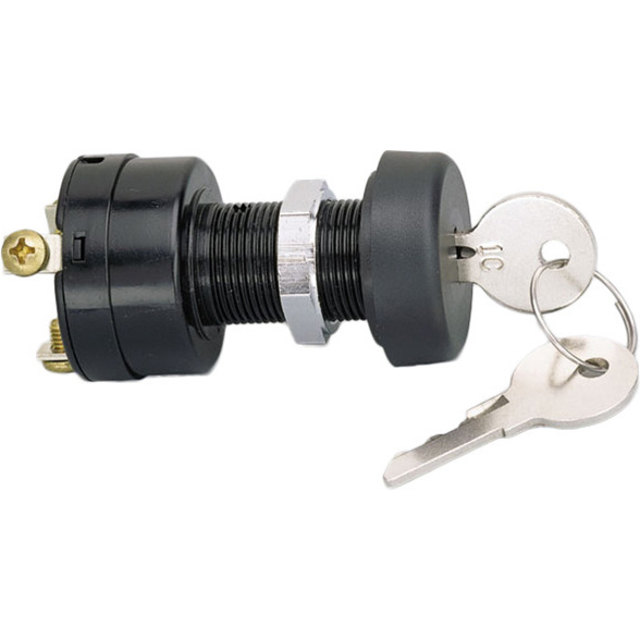 Littelfuse-M-850 Schlüsselschalter Switch Key Lock SP3T Flat Key 15A 36VDC Screw Panel Mount Bulk