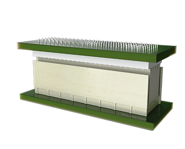 Amphenol Communications Solutions-HM2S02PD51M0N9LF 背板连接器 Millipacs Vertical Receptacles, 2mm Hard Metric Millipacs series-5-row receptacle Module Type B with 125 signal pins