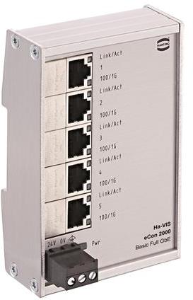 HARTING Technology Group-24024050010 Ethernet Switches Ethernet Switch 5-Port 1000Mbps