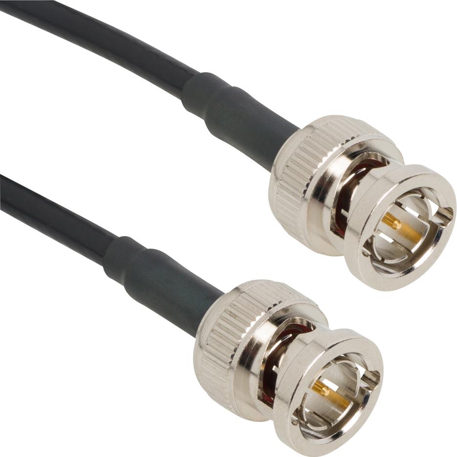 Amphenol RF-115101-06-60.00 Kabelbaugruppen Koaxial Cable Assembly Belden 8218 1.524m BNC to BNC M-M Bag