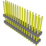 Conn Board Stacker HDR 32 POS 2.54mm Solder ST Top Entry Thru-Hole Bulk