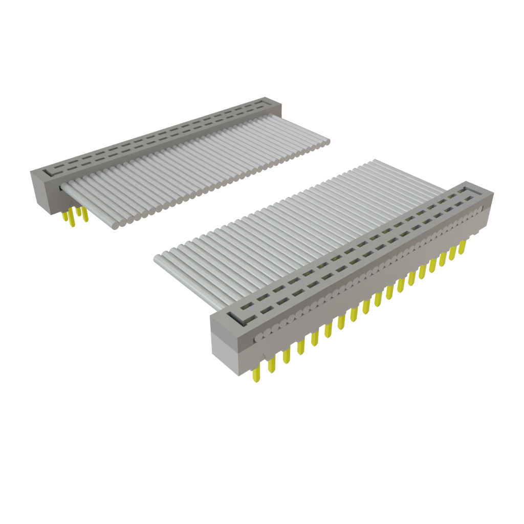 Samtec-TCMD-18-D-12.00-01 扁平/带状电缆组件 Cable Assembly 0.304m 28AWG 1mm 36 to 36 POS IDC Connector to IDC Connector M-M TIGER EYE™ Clamshell