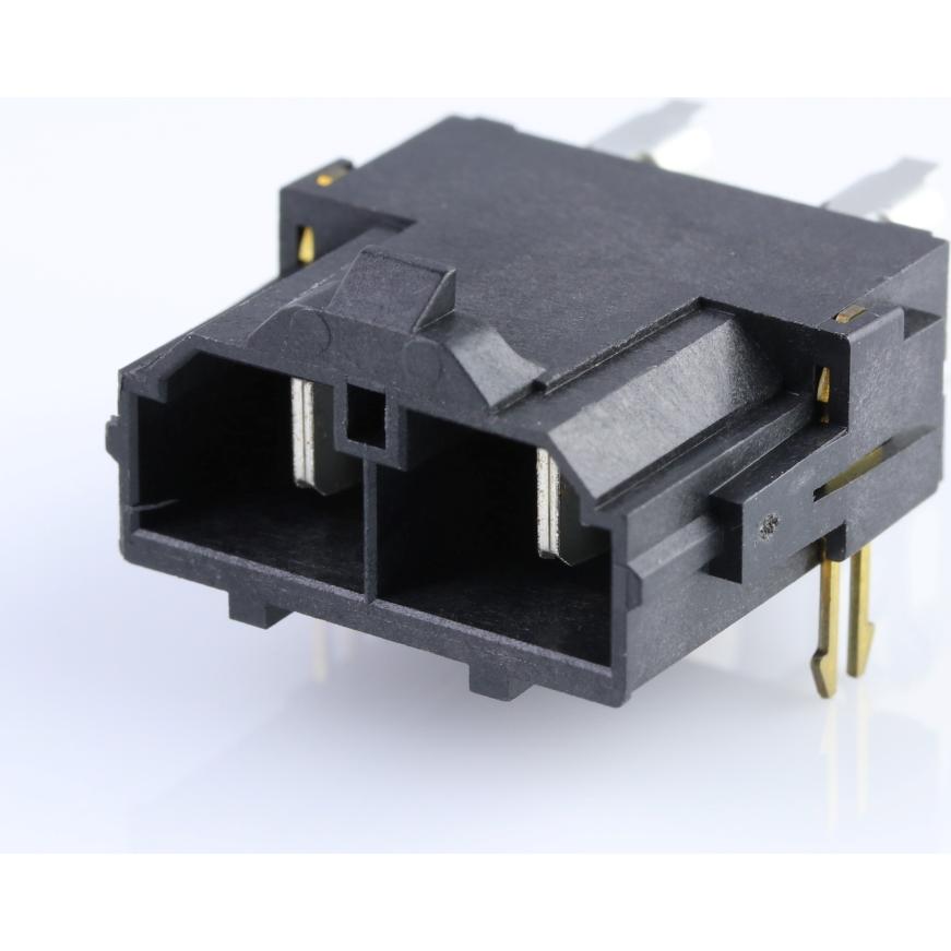 Molex-428202214 Connector Headers and PCB Receptacles Conn Wire to Board HDR 2 POS 10mm Solder RA Side Entry Thru-Hole Tube