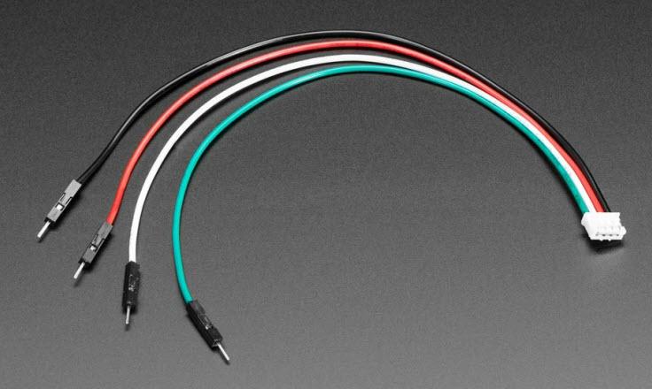 Adafruit Industries-3955 Andere Kabelbaugruppen PH 4 Pin to Male Header Cable, I2C Stemma Cable, 200mm