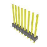 Conn Unshrouded Header HDR 8 POS 2.54mm Solder ST Top Entry Thru-Hole Bulk