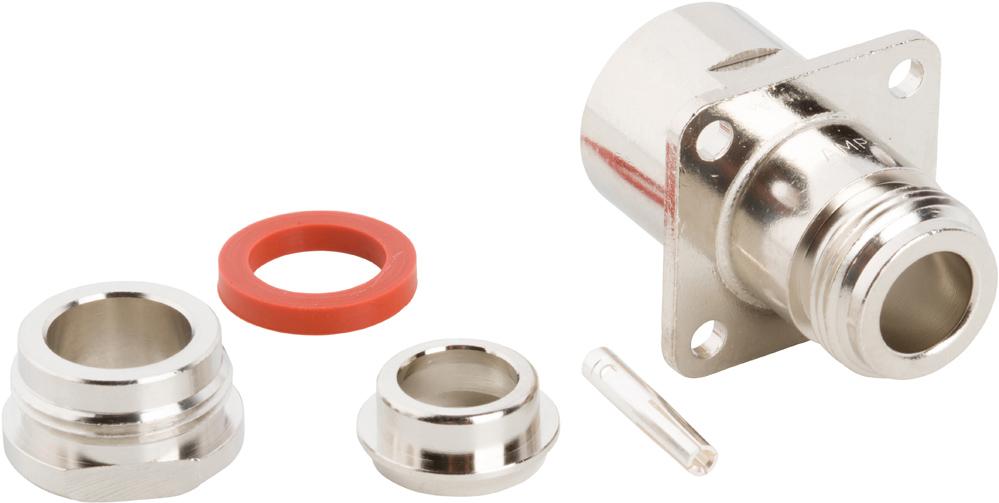 Amphenol RF-082-62 射频连接器 Conn Type N 0Hz to 11GHz 50Ohm Clamp ST Panel Mount F Silver