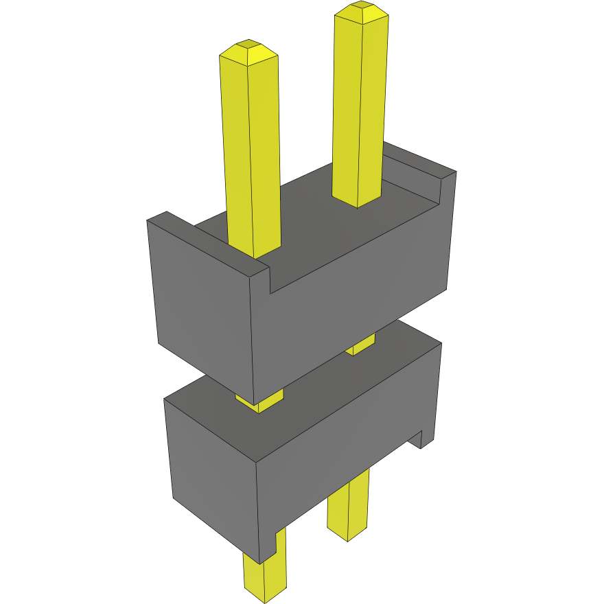 Samtec-DW-01-17-T-D-250 Piastre connettori e prese PCB Conn Board Stacker HDR 2 POS Solder ST Top Entry Thru-Hole Bulk