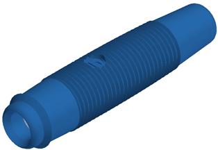 SKS Kontakttechnik-KUN 30 BLUE 电子测试设备连接器 Conn Banana F 1 POS Solder ST Cable Mount 1 Port