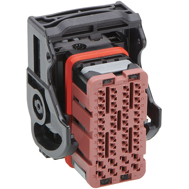 Molex-64320-3319 Connector Discrete Wire Housing Conn Housing RCP 48 POS 2.54mm/3.7mm Crimp ST Cable Mount Brown Carton
