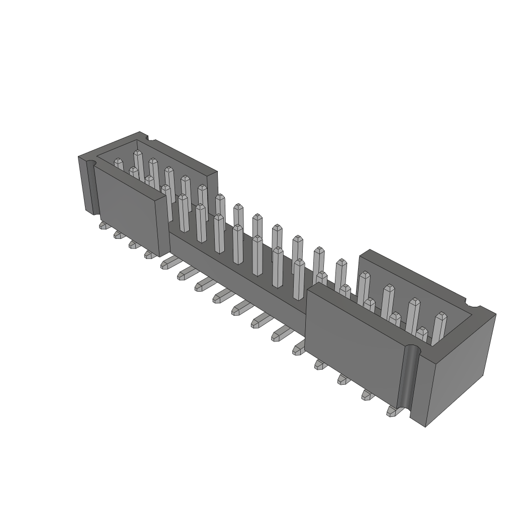 Samtec-TMMH-116-01-T-DV-ES Steckverbinderleisten und Leiterplattenbuchsen Conn Shrouded Header (4 Sides) HDR 32 POS 2mm Solder ST Top Entry SMD Tube