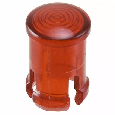 Visual Communications-CLB_300_RTP Optische Linsen Round Optical Lens Red Polycarbonate