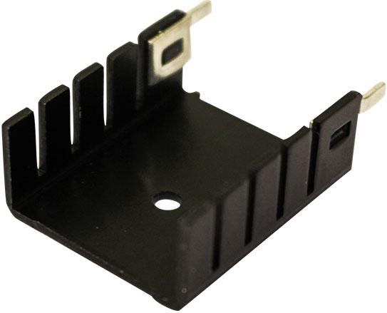 Advanced Thermal Solutions-ATS-PCBT1077 Kühlkörper Heat Sink Passive TO-220 Finger Thru-Hole Aluminum 7.3°C/W Black Anodized