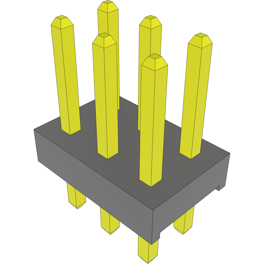 Samtec-MTMM-103-04-G-D-170 Steckverbinderleisten und Leiterplattenbuchsen Conn Unshrouded Header HDR 6 POS 2mm Solder ST Top Entry Thru-Hole Bulk