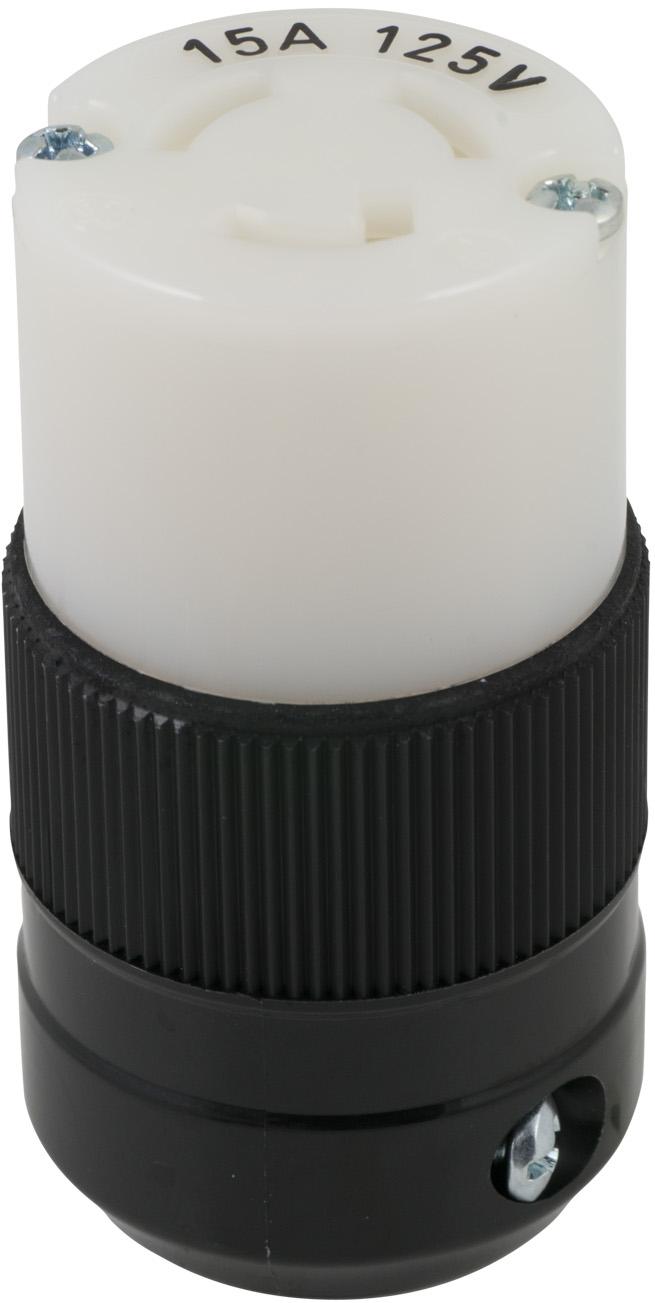 Marinco-4729 Steckverbinder Conn NEMA L5-15R SKT 3 POS Screw ST Screw Mount 3 Terminal 1 Port