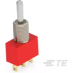 TE Connectivity-1-1825137-9 Switch Toggle 1-1825137-9 TE Connectivity Switch Toggle ON OFF ON SPDT Long Baton Lever Wire Lug Panel Mount with Threads - Arrow.com