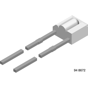 Vishay-TSSS2600 Infrared Emitters Infrared Emitter 950nm 25mW/sr Rectangular Right Angle 2-Pin Bulk