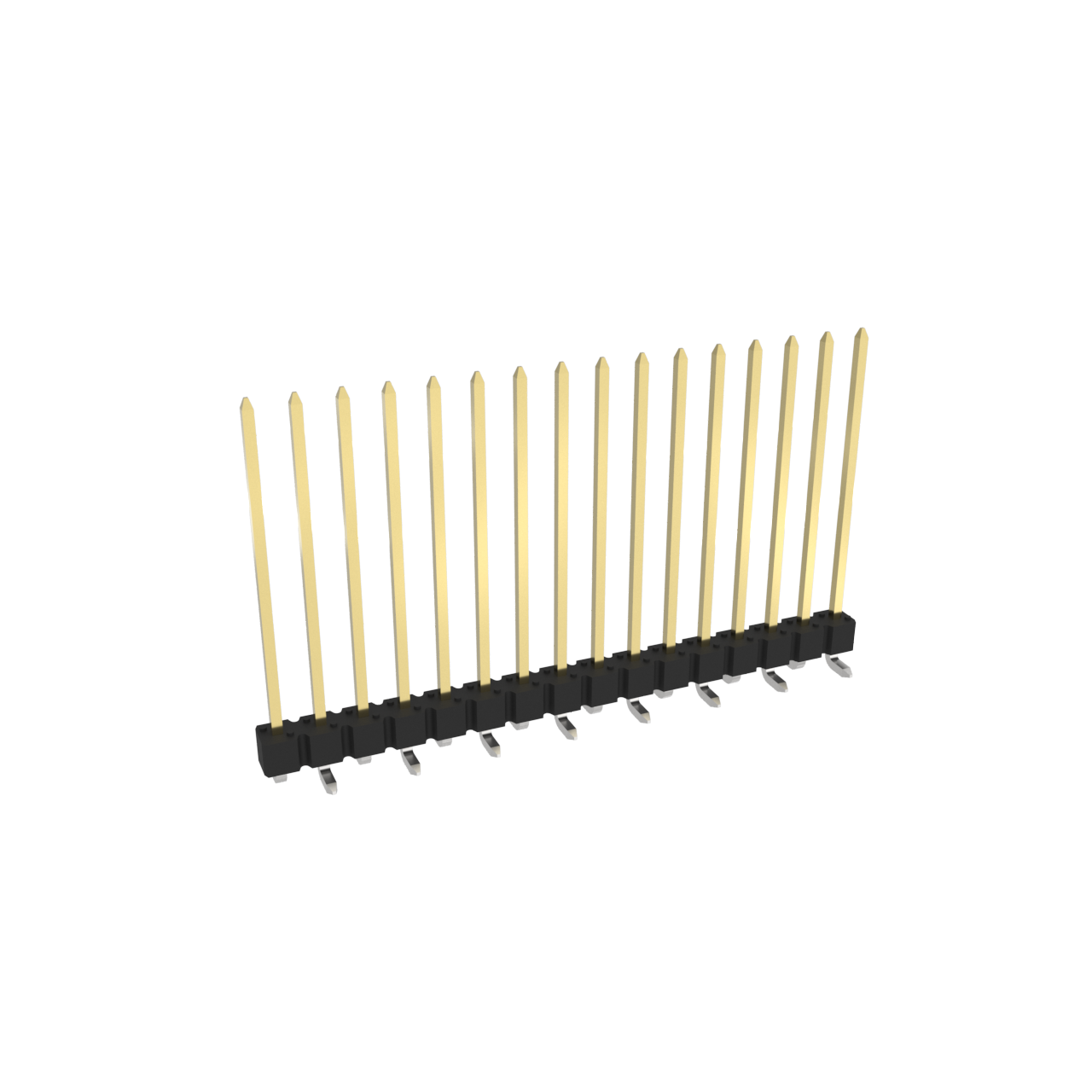 Amphenol Communications Solutions-95293-101-16LF Embases de raccordement et réceptacles PCB BergStik®, Board to Board connector, Unshrouded vertical header, Surface mount, Single Row,16 Positions, 2.54 mm (0.100in) Pitch