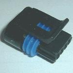 Delphi-12162189 Einzeladersteckverbinder, Gehäuse Conn Housing RCP 4 POS Crimp ST Cable Mount Black