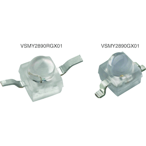 Vishay-VSMY2890GX01 Infrared Emitters Infrared Emitter 890nm 135mW/sr Circular Top Mount Automotive AEC-Q101 2-Pin SMD T/R