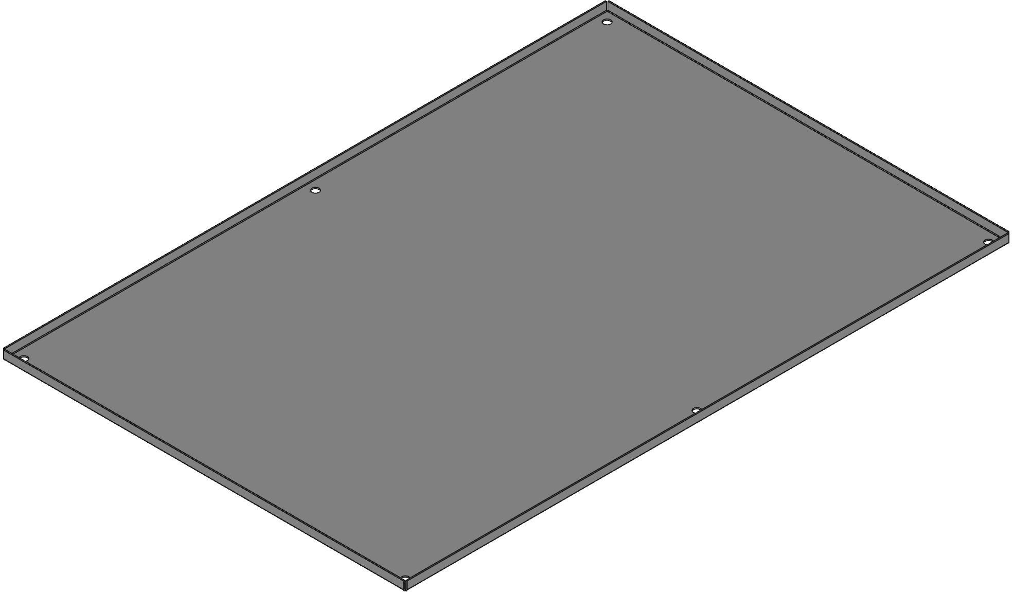 Hammond Manufacturing-60TYFW null Inner Panel, Steel, White, 48 In Length, 32 In Width