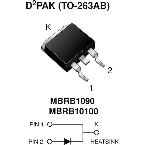 Vishay-MBRB10100-M3/4W Rectifiers High Voltage Schottky Rectifier