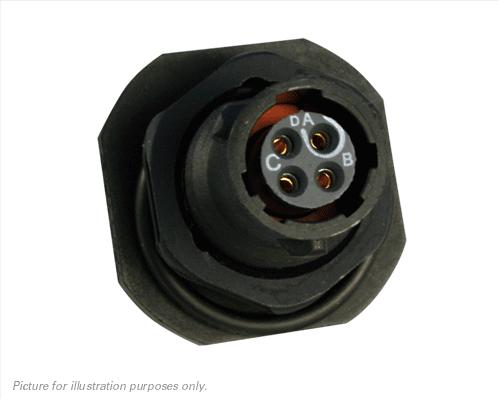 SOURIAU-UTS78D4S 圆形连接器 Conn Circular SKT 4 POS Solder Cup ST Jam Nut 4 Terminal 1 Port