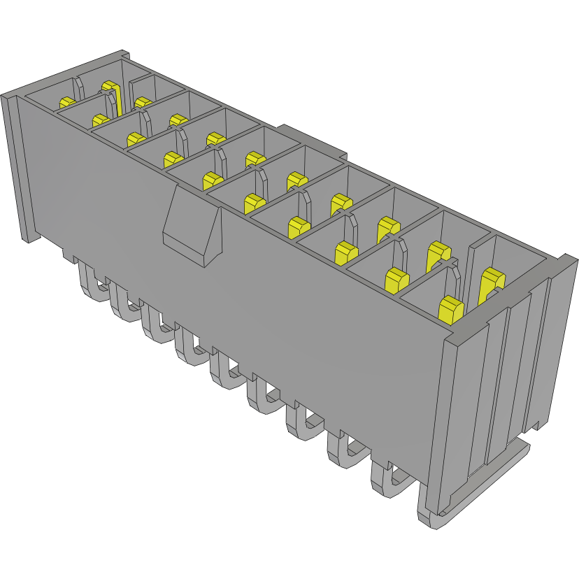 Samtec-IPL1-110-01-SM-D-RA-K Embases de raccordement et réceptacles PCB Conn Wire to Board HDR 20 POS 2.54mm Solder RA Side Entry Thru-Hole Mini Mate® Tube