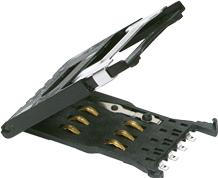 C&K-CCM03-3001 LFT R102 连接器 - 存储卡 Conn SIM/SAM SKT 6 POS 2.54mm Solder ST SMD 1A T/R