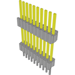 Conn Board Stacker HDR 10 POS 1.27mm Solder ST Thru-Hole Tube