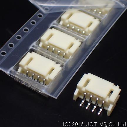 JST Manufacturing-S4B-PH-SM4-TB(LF)(SN) Steckverbinderleisten und Leiterplattenbuchsen Conn Shrouded Header (4 Sides) HDR 4 POS 2mm Solder RA Side Entry SMD T/R