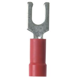 Fork Terminal 18-22AWG Copper Red 24.6mm Tin Bottle