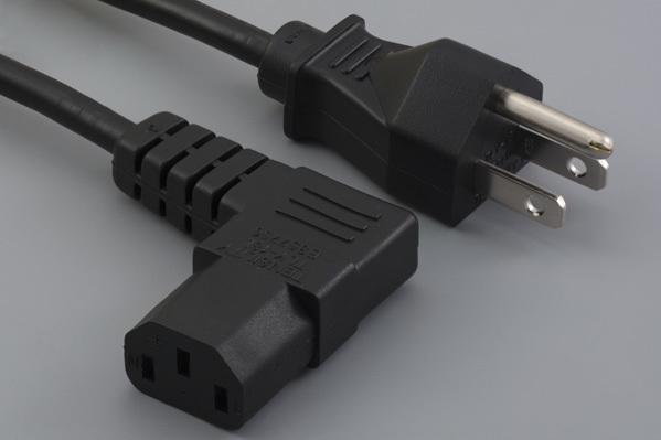 Tensility International-11-00077 Cable Assembly AC Power Cable Assembly 3m NEMA 5-15P to C13 3 to 3 POS F-M 18AWG