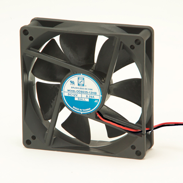 ORION FANS-OD9225-24MB Blowers and Fans DC Fan Axial Ball Bearing 24V 15V to 26.4V 49.8CFM 35dB 92.5 X 92.5 X 25mm Middle Speed