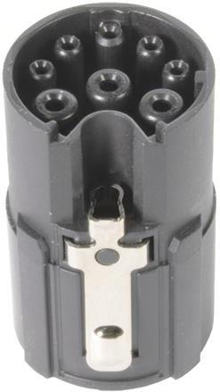 HARTING-21175300000 Steckverbinder, rund M17 Insert 5,3,PE, crimp, female