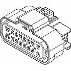 Delphi-15479301X 分立接线罩连接器 Conn Housing F 16 POS Crimp ST Cable Mount Black