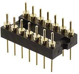 CnC Tech, LLC-220-1-14-003 Presa connettore Conn DIP Adapter HDR 14 POS 2.54mm Solder ST Thru-Hole