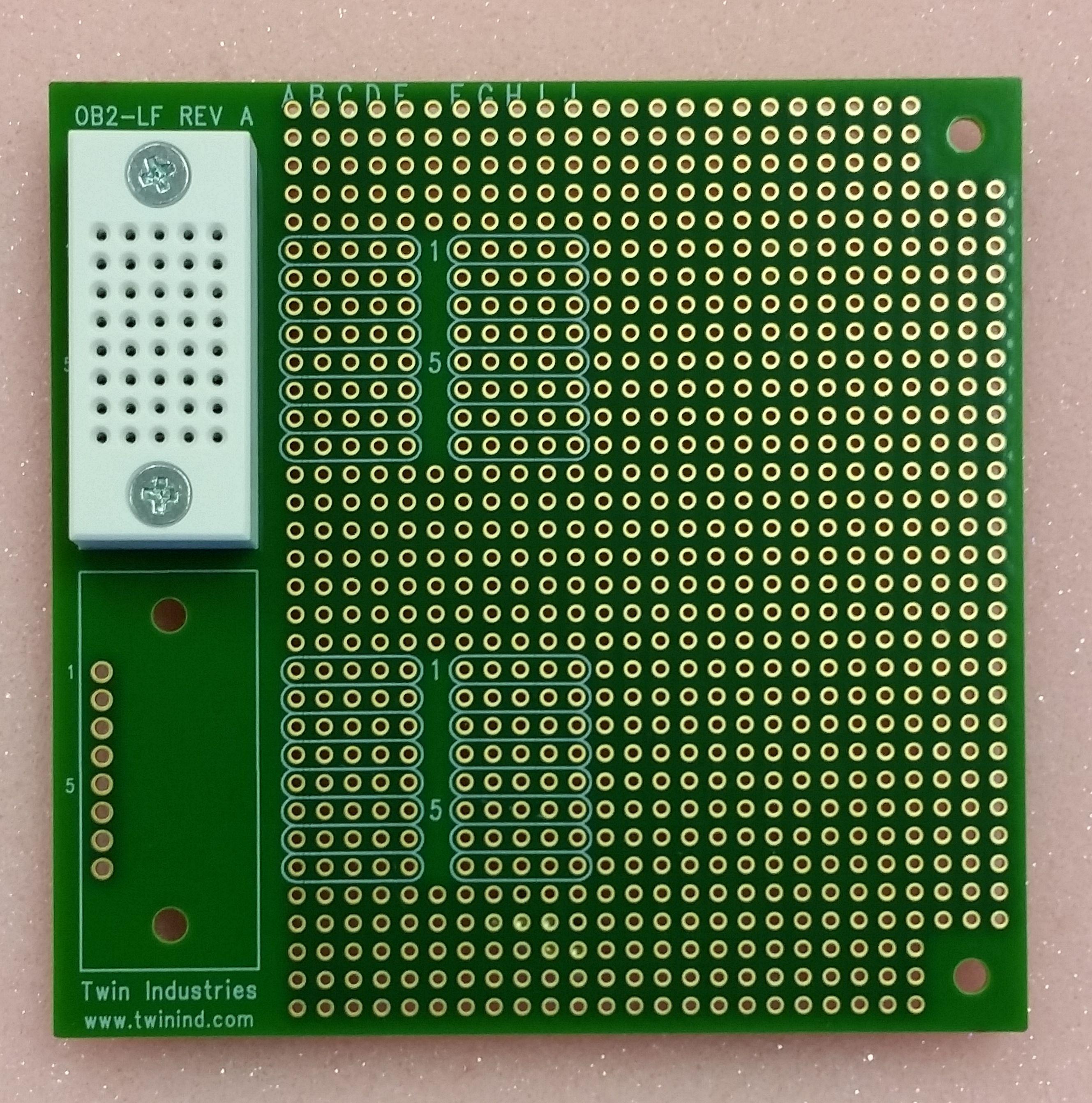 Twin Industries-OB2-LF null FR4 40 Tie Point Breadboard