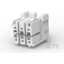 TE Connectivity-1-1971905-3 Einzeladersteckverbinder, Gehäuse Conn Housing PL 6 POS 3.3mm Crimp ST Cable Mount Natural Bag