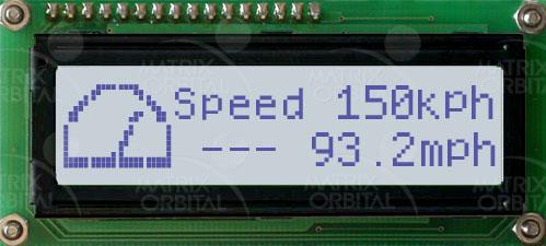 Matrix Orbital-LK162-12-GW LCD-Zeichenmodule Intelligent Alphanumeric Liquid Crystal Display