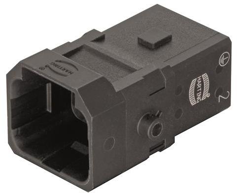 HARTING-09100033201 Steckverbinder, rechteckig Conn Rectangular M 3Signal/1Ground POS Crimp ST Panel Mount Han® 1A