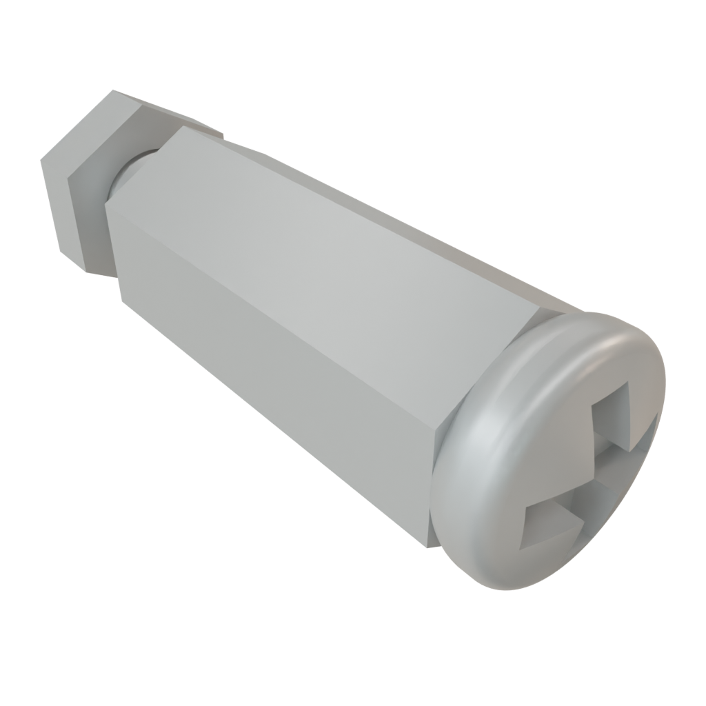 Samtec-SO-1115-03-02-01-L Distanzhülsen Standoff Hex M/F M3 X 0.5-THD 4.76mm-A/F 4.76mm-LG Aluminum 6061