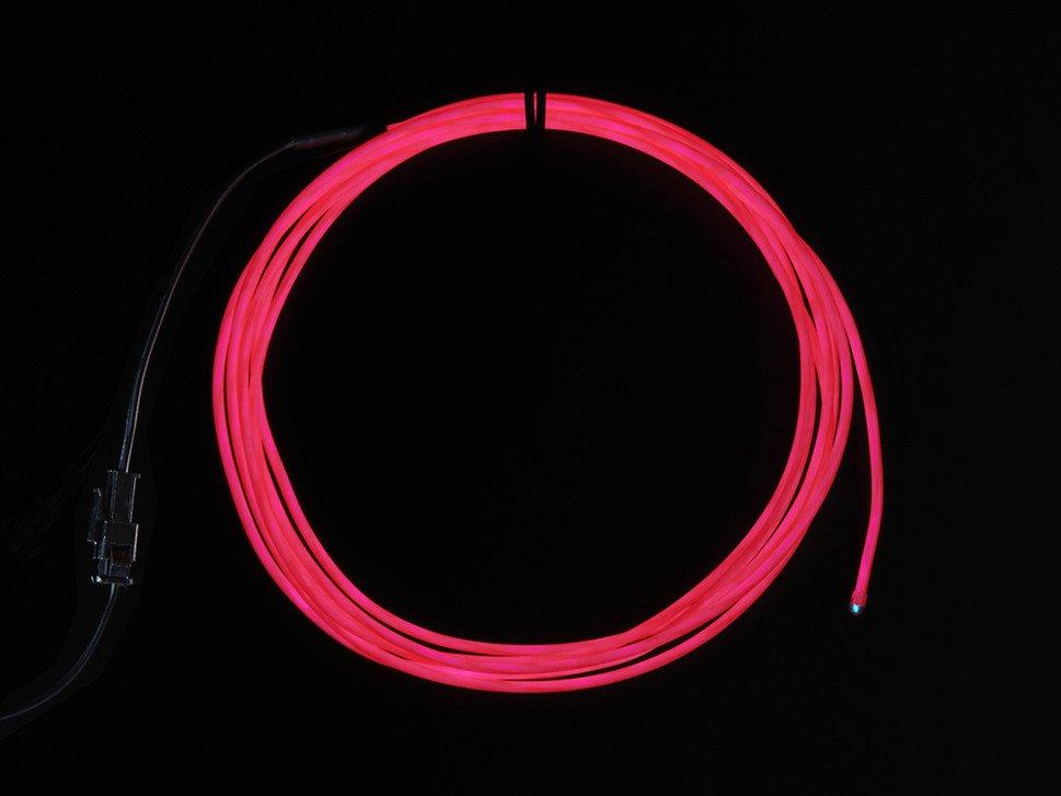 Adafruit Industries-404 Electroluminescent Indicators EL wire - Pink Electroluminescent