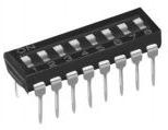 C&K-SD08H0KD Switch DIP Switch DIP OFF ON SPST 8 Flush Slide 0.1A 20VDC PC Pins 2000Cycles 2.54mm Thru-Hole Tube
