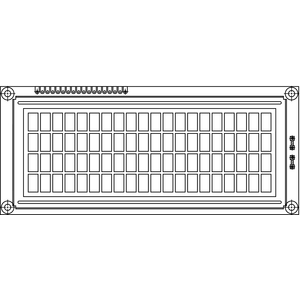 Vishay-L020N004LTGHET0000 LCD-Zeichenmodule Liquid Crystal Displays With White Light Emitting Diode Backlights